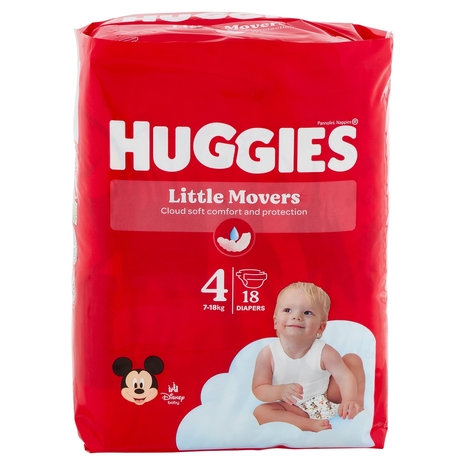 Huggies ultra comfort Pannolini 4 7-18 Kg 18 pz